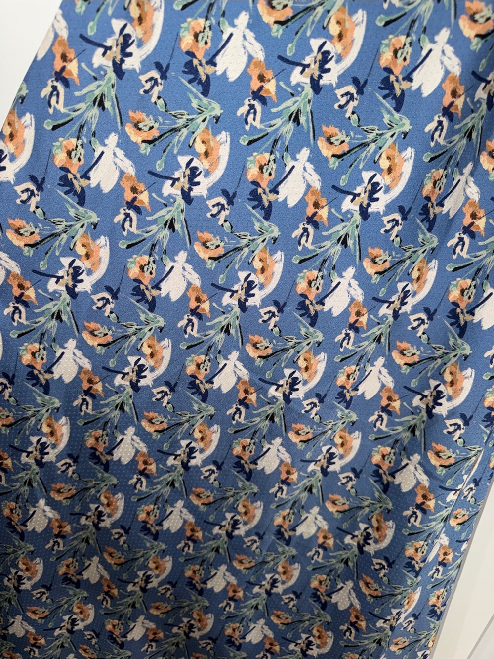ASTR The Label Sylvie Puff Sleeve Blue Floral Maxi Dress - Picture 7 of 8